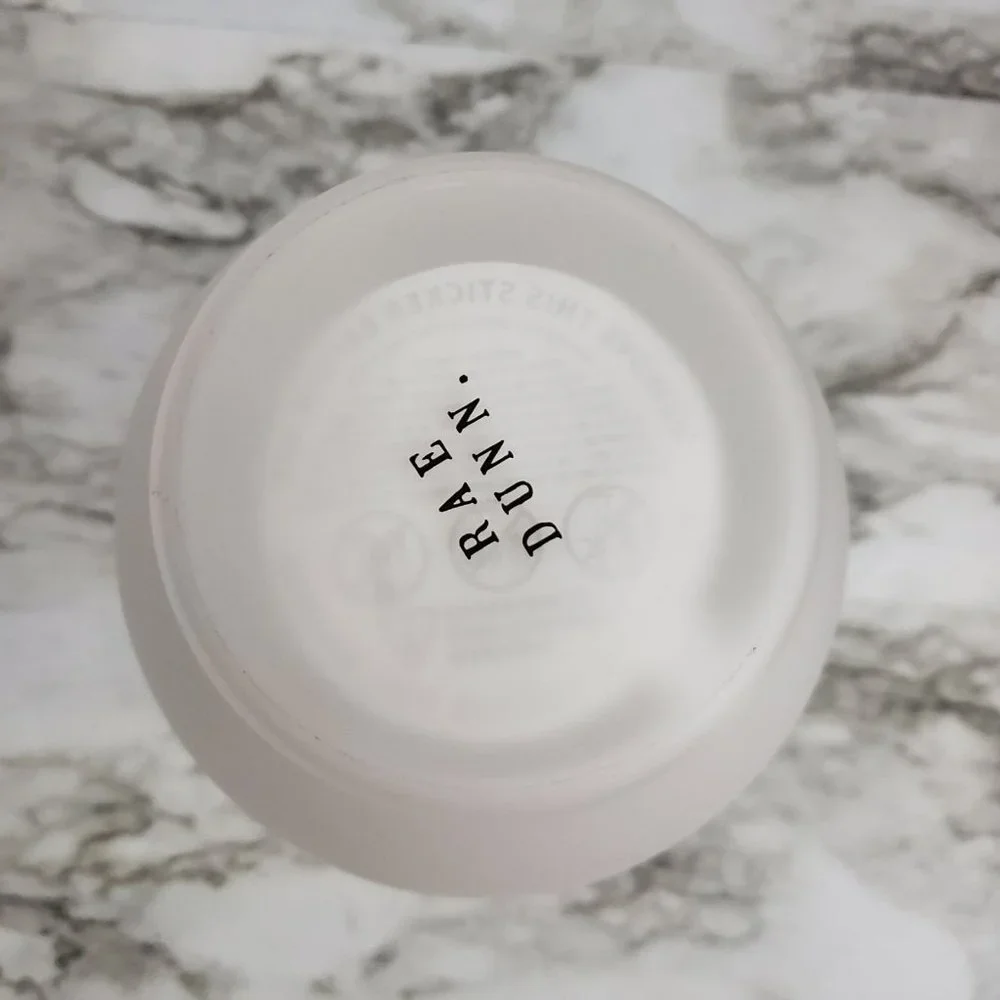 RAE Dunn Frosted Glass Globe Vase Jar